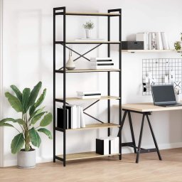 Biblioteca Stejar sonoma 80 x 30 x 188 cm Lemn compozit GartenMobel Dekor