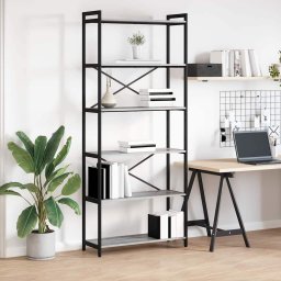 Biblioteca sonoma gri 80 x 30 x 188 cm Lemn compozit GartenMobel Dekor