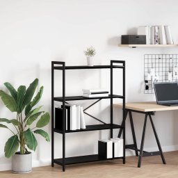 Biblioteca Stejar negru 80 x 30 x 118 cm Lemn compozit GartenMobel Dekor