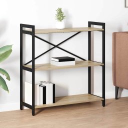 Biblioteca Stejar sonoma 80 x 30 x 83 cm Lemn compozit GartenMobel Dekor