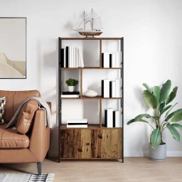 Raft pentru carti Lemn vechi 80 x 30 x 155.5 cm Lemn compozit GartenMobel Dekor