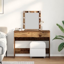 Masa de Toaleta Lemn Vechi 100 x 40 x 130 cm Lemn compozit GartenMobel Dekor