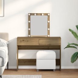 Masa de Toaleta cu sertar stejar artizanal 100 x 40 x 130 cm GartenMobel Dekor