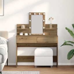 Masa de Toaleta cu sertar stejar artizanal 100 x 40 x 130 cm GartenMobel Dekor