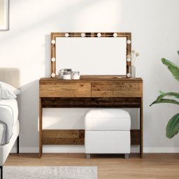 Masa de toaleta Lemn Vechi 100 x 40 x 120 cm Lemn compozit GartenMobel Dekor