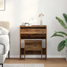 Masa de Toaleta Lemn Vechi 60 x 40 x 75 cm Lemn compozit GartenMobel Dekor