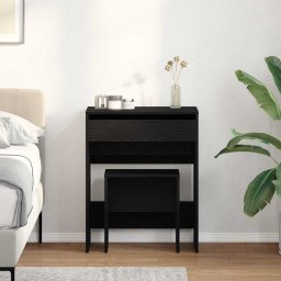 Masa de Toaleta Stejar negru 60 x 40 x 75 cm Lemn compozit GartenMobel Dekor
