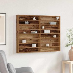 Cabinet de afisare Lemn Vechi 100 x 8.5 x 75 cm Lemn compozit GartenMobel Dekor