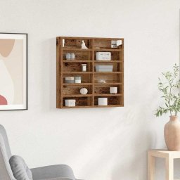 Cabinet de afisare Lemn Vechi 60 x 8.5 x 58 cm Lemn compozit GartenMobel Dekor