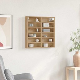 Cabinet de afisare cu raft stejar artizanal 60 x 8.5 x 58 cm GartenMobel Dekor