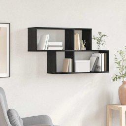 Raft de perete Stejar negru 100 x 20 x 53 cm Lemn compozit GartenMobel Dekor