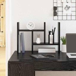 Organizator Birou Stejar negru 34.5 x 15.5 x 35.5 cm GartenMobel Dekor