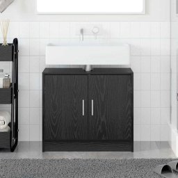 Dulap pentru Chiuveta cu usa Stejar Negru 63 x 29 x 55 cm GartenMobel Dekor