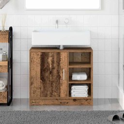 Dulap pentru chiuveta Lemn Vechi 63 x 29 x 55 cm Lemn compozit GartenMobel Dekor