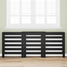Capac pentru radiator Stejar Negru 205 x 21.5 x 83.5 cm GartenMobel Dekor