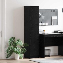 Rafturi Stejar negru 35 x 39 x 168 cm Lemn compozit GartenMobel Dekor