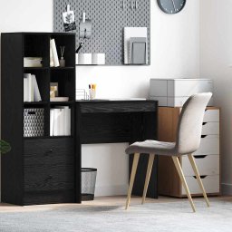 Birou Stejar negru 70 x 40 x 76 cm Lemn compozit GartenMobel Dekor