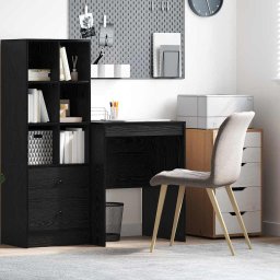 Birou Stejar negru 60 x 50 x 76 cm Lemn compozit GartenMobel Dekor