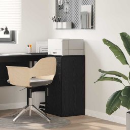 Bufet cu sertar Stejar negru 38 x 34.5 x 75 cm Lemn compozit GartenMobel Dekor