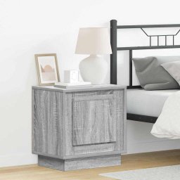 Set 2 noptiere gri sonoma din lemn compozit, 44 x 34,5 x 45 cm