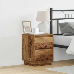 Dulap de noapte cu Lemn Vechi 39 x 34.5 x 50 cm Lemn compozit GartenMobel Dekor