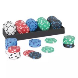 Set de jetoane de poker – 100 bucăți
