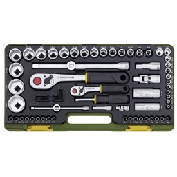 Trusa completa, versiune in Inch, cu chei tubulare de 1/4"" si 1/2"", Proxxon 23294, 65 piese