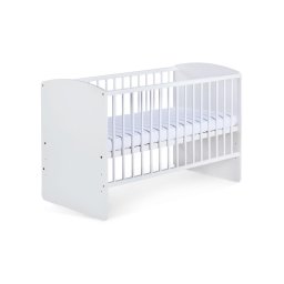 KLUPŚ - Pătuț pentru copii KAROLINA II 120x60 cm pin/alb