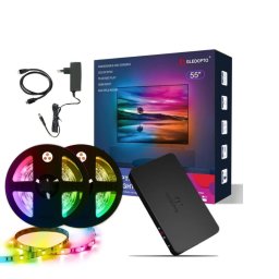 RESIGILAT - Kit banda de sincronizare GLEDOPTO 3.0 RGB, banda de lumina de fundal adresabila pentru TV