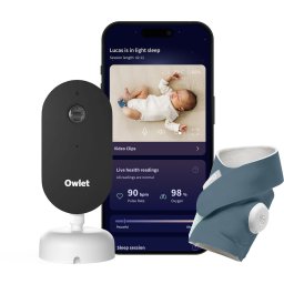 Owlet Dream Duo - Bedtime Blue - Set de șosete inteligente și cameră foto
