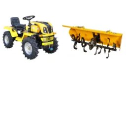 Minitractor ProGARDEN Campo T12 V25.1 4x4, 12CP, diesel, hidraulica fata-spate, roti 6.00-12 cu freza tractata