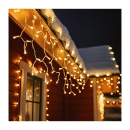 Brilagi - Ghirlandă LED de exterior 360xLED/8 funcții, 14 m, IP44, alb cald, tip țurțuri
