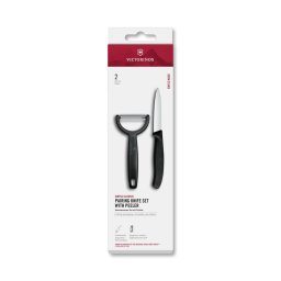 Victorinox - Set cuțit de bucătărie cu curățător de legume SWISS CLASSIC negru