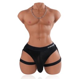 Tantaly Mark 15.3kg Realistic TPE Male Sex Doll Torso with Big Dick Wheat