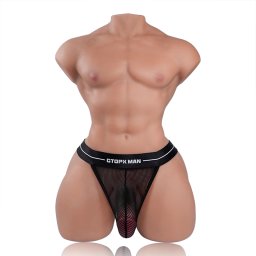 Tantaly Mark Pro 16.5kg Realistic TPE Male Sex Doll Torso with Big Dick Wheat