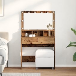 Masa de Machiaj Lemn vechi 80 x 41 x 134.5 cm Lemn compozit GartenMobel Dekor