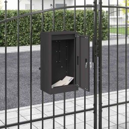 cutie postala Negru 30 x 23 x 55 cm Otel GartenMobel Dekor