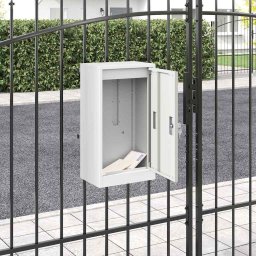 cutie postala Alb 30 x 23 x 55 cm Otel GartenMobel Dekor