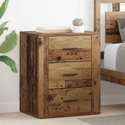Dulap de noapte Lemn vechi 50 x 36 x 60 cm Lemn compozit GartenMobel Dekor