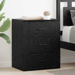 Dulap de noapte Stejar negru 50 x 36 x 60 cm Lemn compozit GartenMobel Dekor