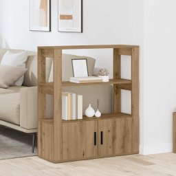 Bufet stejar artizanal 30 x 80 x 90 cm Lemn compozit GartenMobel Dekor