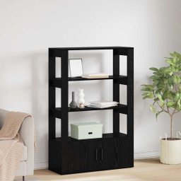 Bufet Stejar negru 30 x 80 x 119.5 cm Lemn compozit GartenMobel Dekor