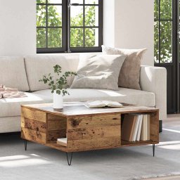 Masa de cafea Lemn vechi 80 x 80 x 36.5 cm Lemn compozit GartenMobel Dekor