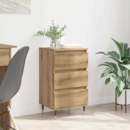 Bufet cu sertar stejar artizanal 35 x 40 x 70 cm Lemn compozit GartenMobel Dekor