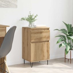 Bufet cu sertar stejar artizanal 35 x 40 x 70 cm Lemn compozit GartenMobel Dekor