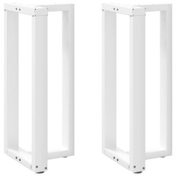 Picioare de masa de bar în forma de T, 2 buc., alb, 50x35x(90-91) cm, otel GartenMobel Dekor