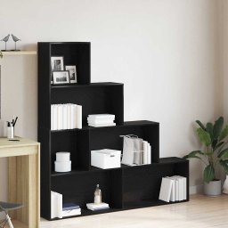 Dulap pentru carti Stejar Negru 155 x 24 x 160 cm Lemn compozit GartenMobel Dekor