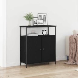 Bufet Stejar negru 70 x 30 x 80 cm Lemn compozit GartenMobel Dekor