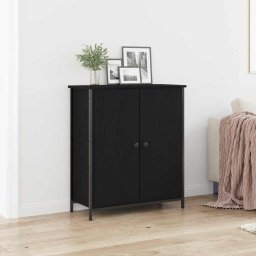 Bufet Stejar negru 70 x 30 x 80 cm Lemn compozit GartenMobel Dekor