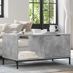 Masa de cafea Gri beton 90 x 49 x 46 cm Lemn compozit GartenMobel Dekor